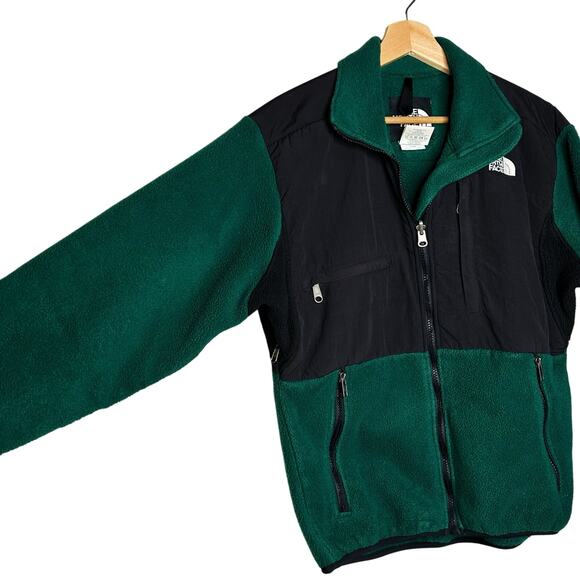 North Face Retro Evergreen Vintage 1995 Denali Fleece Jacket Zip Women Small - Picture 7 of 14